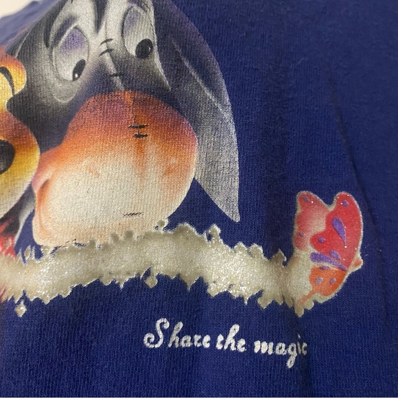 Vintage Winnie the Pooh Tigger and Eeyore T Shirt Share the Magic - Picture 4 of 6